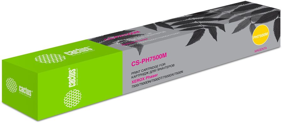 Картридж лазерный Cactus CS-PH7500M 106R01444 пурпурный (17800стр.) для Xerox Phaser 7500